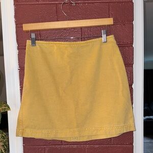 BDG Urban Outfitters Mustard Yellow Mini Skirt Mesium